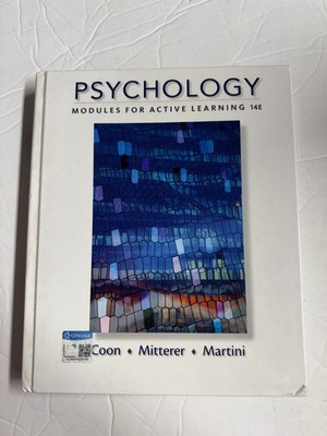 Psychology: Modules for Active Learning 14th Edition - Very Good