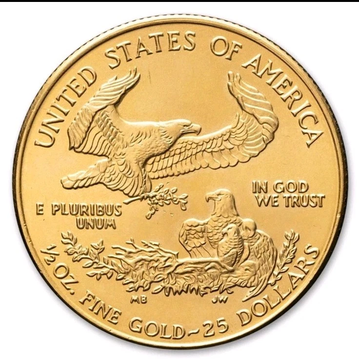 1/2 oz American Gold Eagle Coin BU (Random Year)  LOT OF 13 COINS - Image 4 of 4