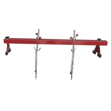 1100 Lb 59" Engine Support Bar Dual Hook Transverse Two Long Chains
