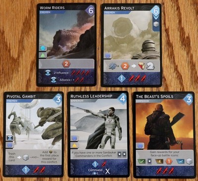 Dune Imperium Uprising Promo Pack 2 Foil Worm Riders Ruthless Leadership