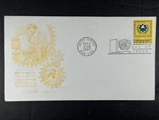 UN FDC 1963 11c Development Through Science and Technology Unaddressed  a538