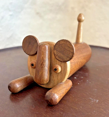 HUND - Kay Bojesan oder ähnlich Scandi Danish MCM Holz Tier Figur Teak Hund