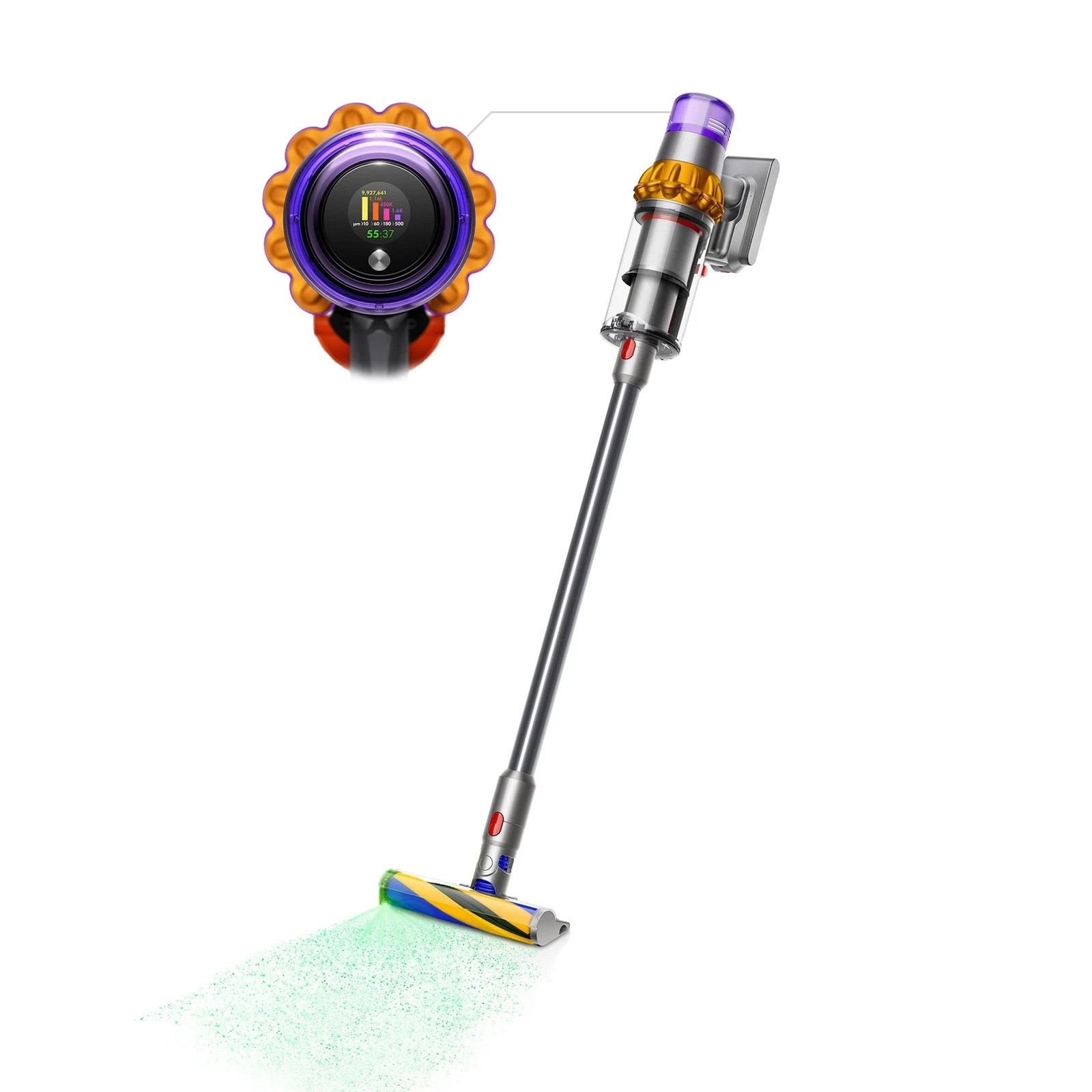 Dyson V15 Detect Total Clean Extra | Yellow/Nickel