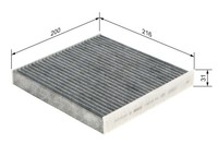 Innenraumfilter Bosch 1 987 432 574 Aktivkohlefilter FüR Ford Transit Tourneo