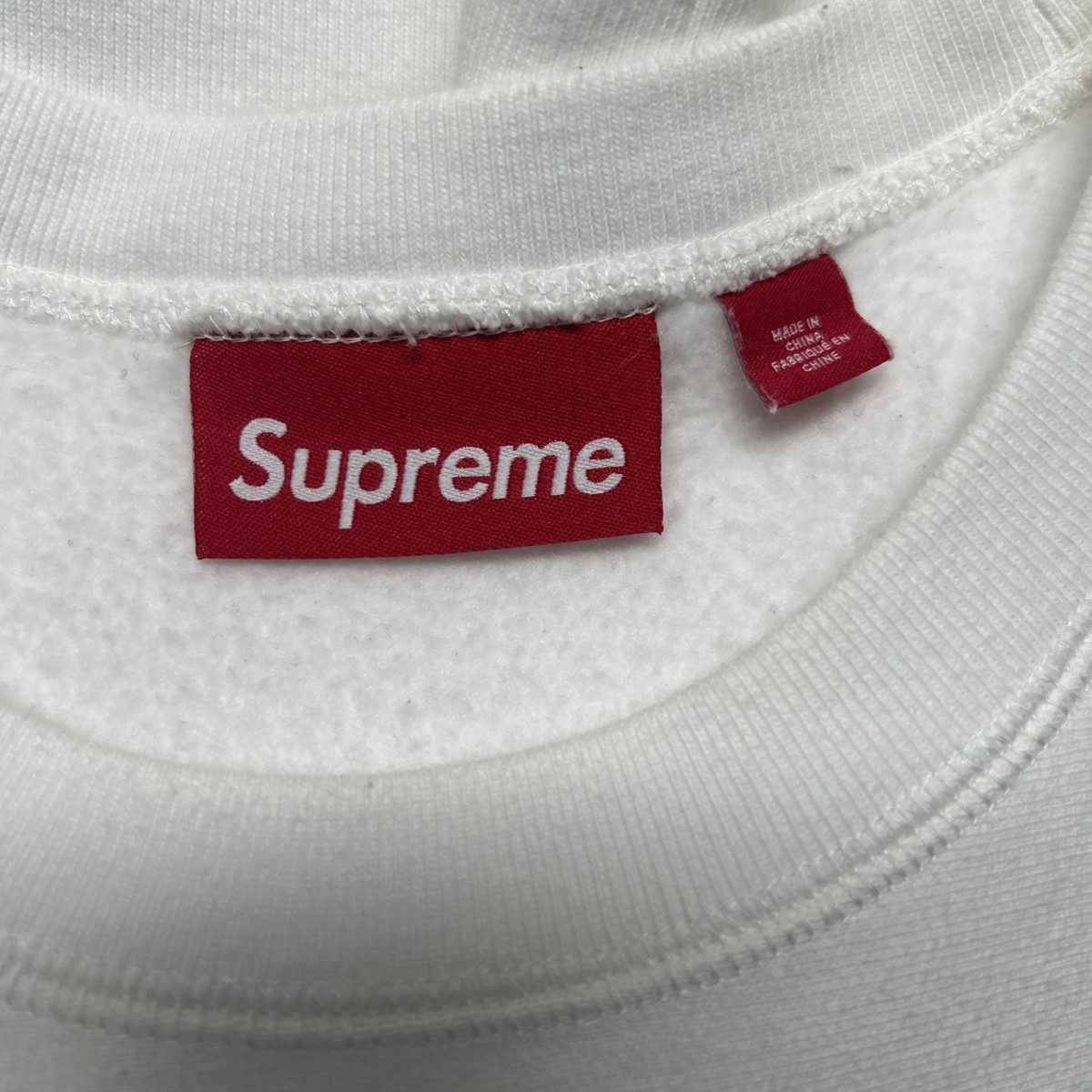 Supreme Washed Box Logo Crewneck White Size Large *SS25