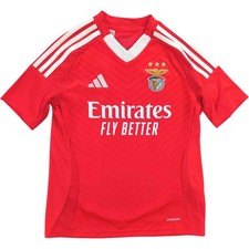 Benfica 2024-25 Adidas home football jersey shirt size Boys 152