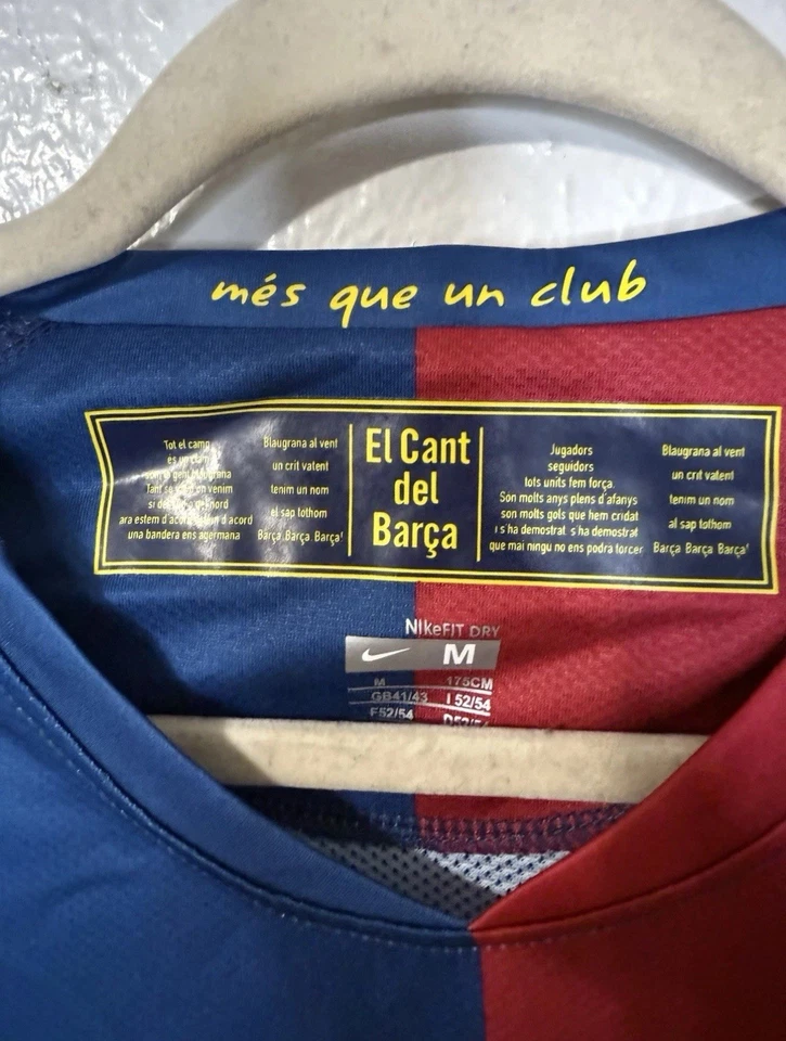 Camiseta Nike 2008-2009 FC Barcelona Messi #10 Talla Mediana Final Champions League Foto 3 de 4