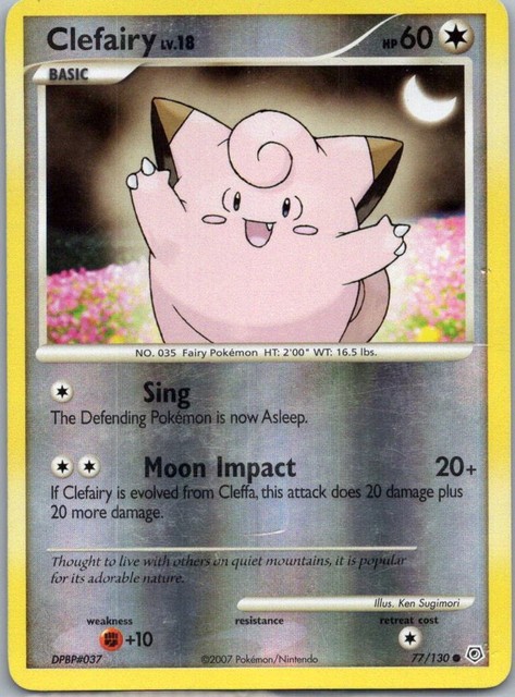Clefairy [Reverse Holo] #77 (Diamond & Pearl (2007))