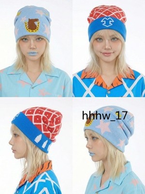 JOJO's Bizarre Adventure Knit Beanie Knitted Hat Johnny Joestar Anime Gifts 