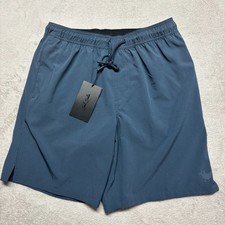 NWT Bad Birdie Active Shorts Athletic Golf Mens Small Blue Drawstring Unlined