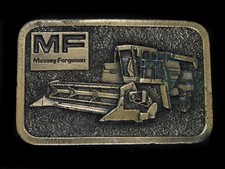 UB03157 VINTAGE 1970s  MASSEY FERGUSON  FARM EQUIPMENT ADVERTISEMENT BUCKLE