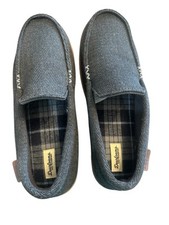 Dearfoams Cozy Comfort Slippers - Mens Size Large US 11-12 - Dark Gray