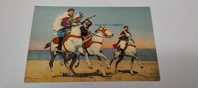 ALGERIA SOUVENIR POSTCARD SCENES AND TYPES OF NORTH AFRICA FANTASY