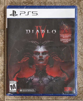 Diablo IV (Sony PlayStation 5) PS5 BRAND NEW SEALED WITH BONUS DLC