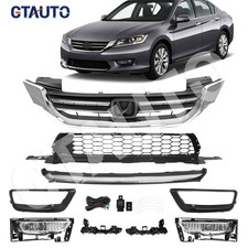 For Accord 2013-2015 Upper Grillelower Meshfog Lampsbumper Headlight Brackets