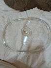 PYREX DC 1.5 C Clear Glass Oval  Replacement Lid approx 10"x8" LID ONLY