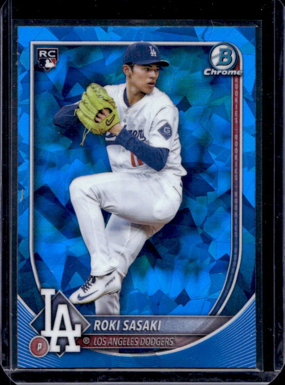 2025 Bowman Chrome Sapphire Roki Sasaki RC Rookie #12 Dodgers