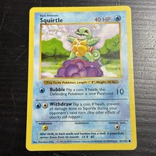 Squirtle [Shadowless] #63 Prices | Pokemon Base Set | Pokemon Cards