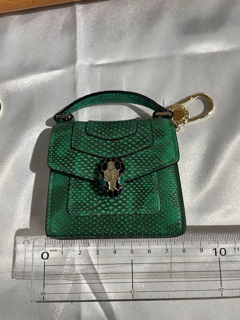BVLGARI Serpenti Micro Bag Green Python Pattern S… - image 12