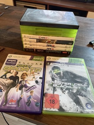 10 Spiele Xbox 360 - Spielesammlung Kinect Sports COD MW3 MW2  Splinter Cell