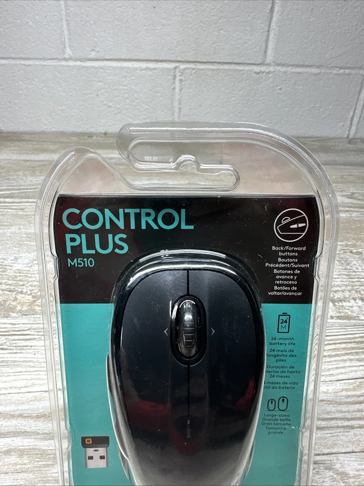 Logitech M510 Mouse Black Wireless Laser 910-001822 - Image 3 of 4