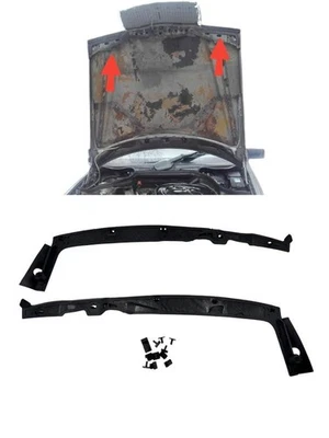 Fit For Mercedes-Benz W124 C124 S124 Hood Bonnet Under Sealing Rubber Strip 2 pc - Image 1 of 4