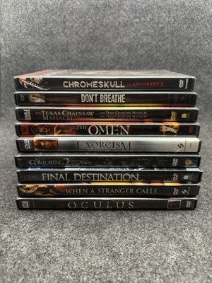 Bundle of 9 Horror Movie DVDs! Cromeskull Laid To Rest 2, Oculus & More!
