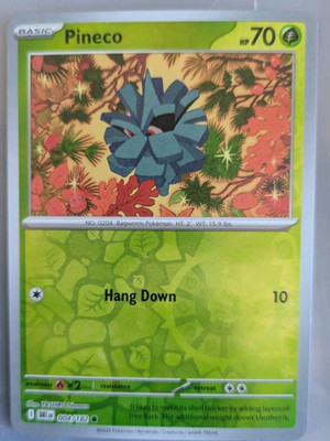 Pokémon TCG Pineco Destined Rivals SV10 004/182 Reverse Holo Near Mint
