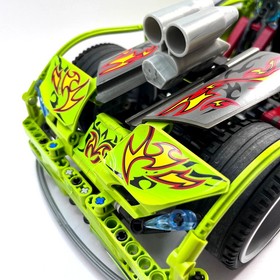 Lego Nitro Menace 8649 Racers Car 100% Complete Set with Instructions no Box Toy