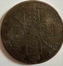 1890 Victoria double florin coin collectible