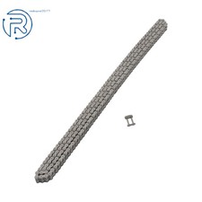  40-2 Roller Chain Double Strand  10 feet  2 Free Connecting Link 0.5" Pitch