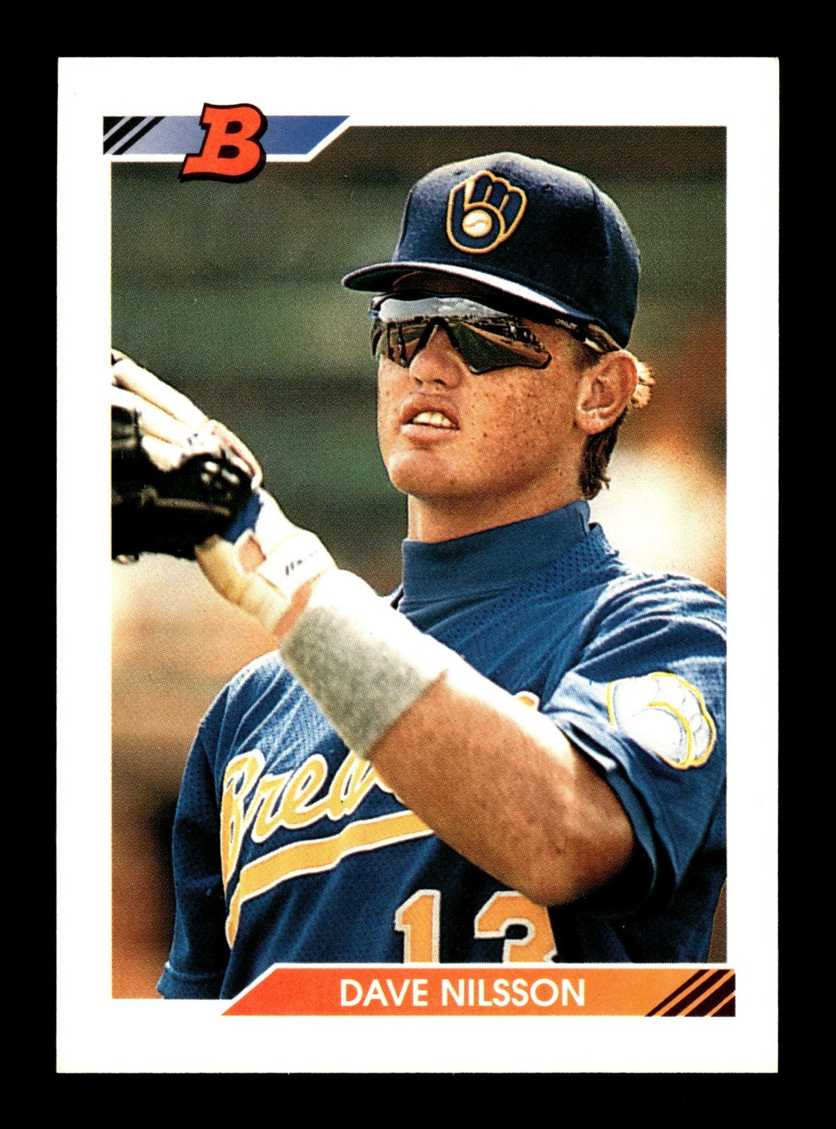 DAVE NILSSON ⚾ 1992 Bowman Baseball #653 Milwaukee Brewers RC