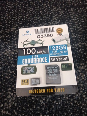 128GB Micro SD Card, MicroSD Memory Plus Adapter, Extreme High Speed MicroSDX...