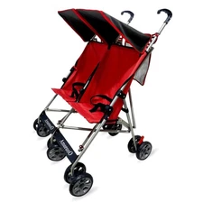 Amoroso Lightweight Red Colored Twin Umbrella Stroller 4232