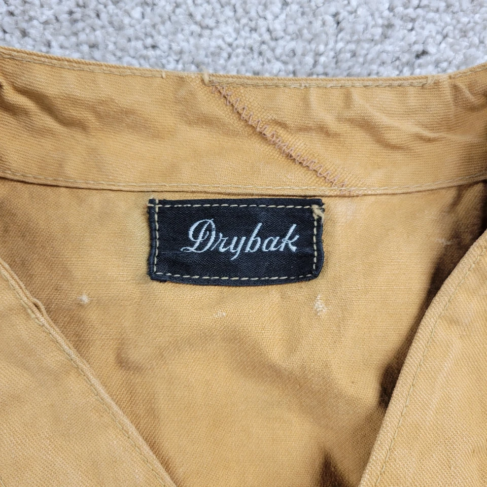 VTG Drybak Womens Shooting Vest XL Tan Canvas Hunting Shotgun Shell Holder 40's - Image 3 of 4