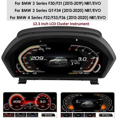 Car LCD Digital Dashboard Instrument For BMW 3/ 4 Series F30 F31 F32 F33 F34 F36