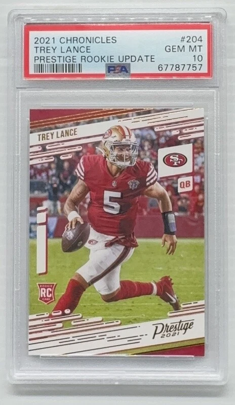 Trey Lance Panini Chronicles Prestige Rookie Update #204 Base
