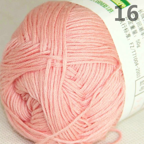 Sale 1SkeinsX50g Soft Bamboo Cotton Blankets Rugs Hand Knitting Crochet Yarn 16 - Picture 11 of 12