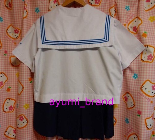 E117 ^_^ Japanese SchoolGirl Uniform Summer! Extra Large ! Perfect L/Edition. - Picture 7 of 9