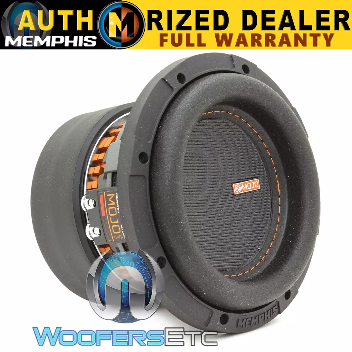 MEMPHIS MJM622 6.5&#034; MOJO SUB DUAL SUBWOOFER BASS SPEAKER NEW 702588210139 | eBay