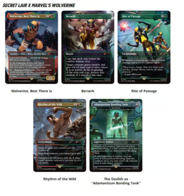 Marvel Magic The Gathering MTG Secret Lair Drop SLD Wolverine X