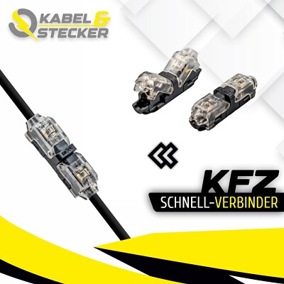 20x KFZ Auto H-Kabelverbinder 1-Polig Signal Verbindung Steckverbinder Modellbau