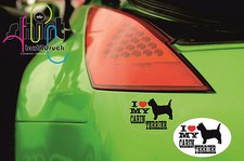 DA 77 - I love my Carin Terrier dog decal car sticker car sticker