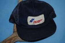 Purolator Courier Snapback Trucker Hat Cap Patch Logo Made in USA Blue