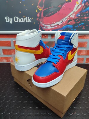 Nike Air Jordan 1 High, Genäht Custom Sneaker Schuh Schuhe
