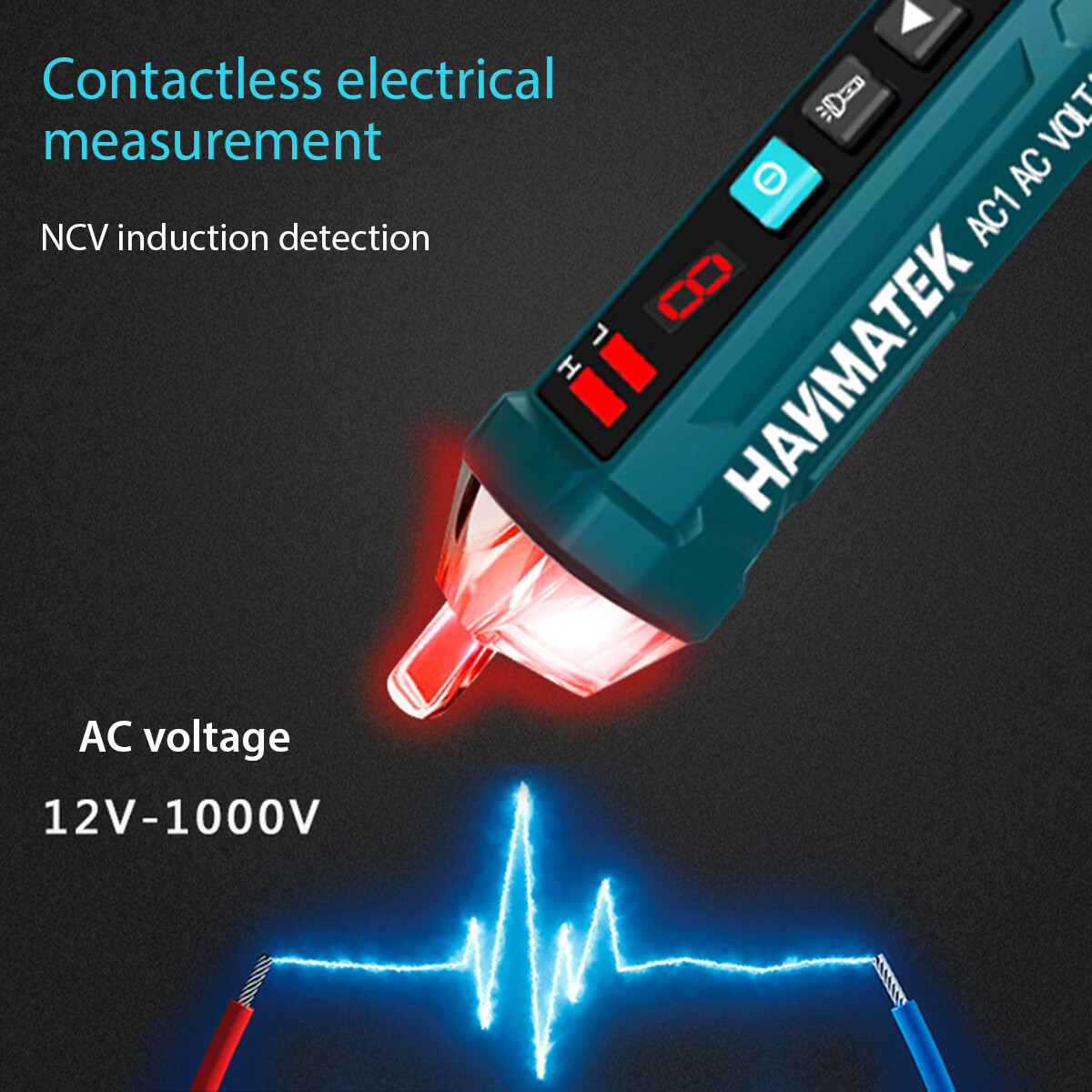 HANMATEK 12 1000V Non-Contact AC Electric Voltage - Foto 6