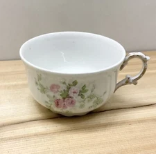 ANTIQUE LIMOGES CUP FLORAL DESIGN STRAWBRIDGE & CLOTHIER  