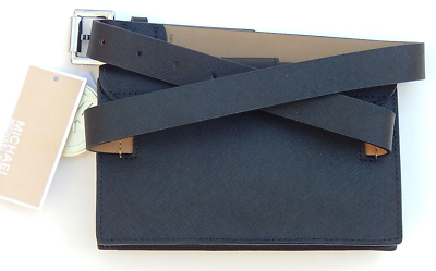 Michael Kors Envelope Belt Bag Black 658198 L/XL Michael Kors Monogram Envelope Black Fanny Pack Belt Bag  main image 2