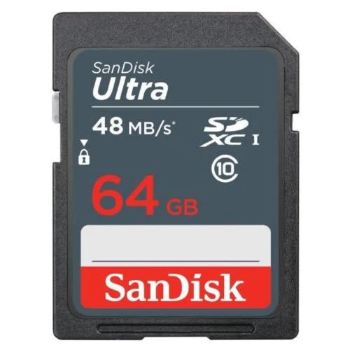 SanDisk Ultra 48MB/s 64GB Class 10 SD SDHC SDXC 320X UHS-I HD Flash Memory Card - Image 2 of 2