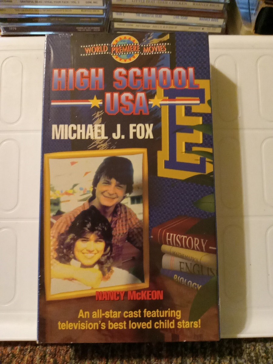 New Sealed High School USA (VHS 1983) Michael J. Fox 1st FILM